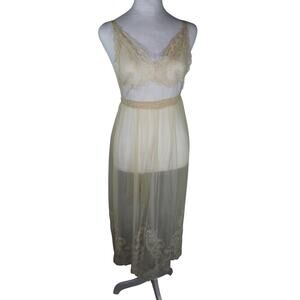 Vintage Lace Apron Sexy Lingerie Sheer Lace Ruffle Small